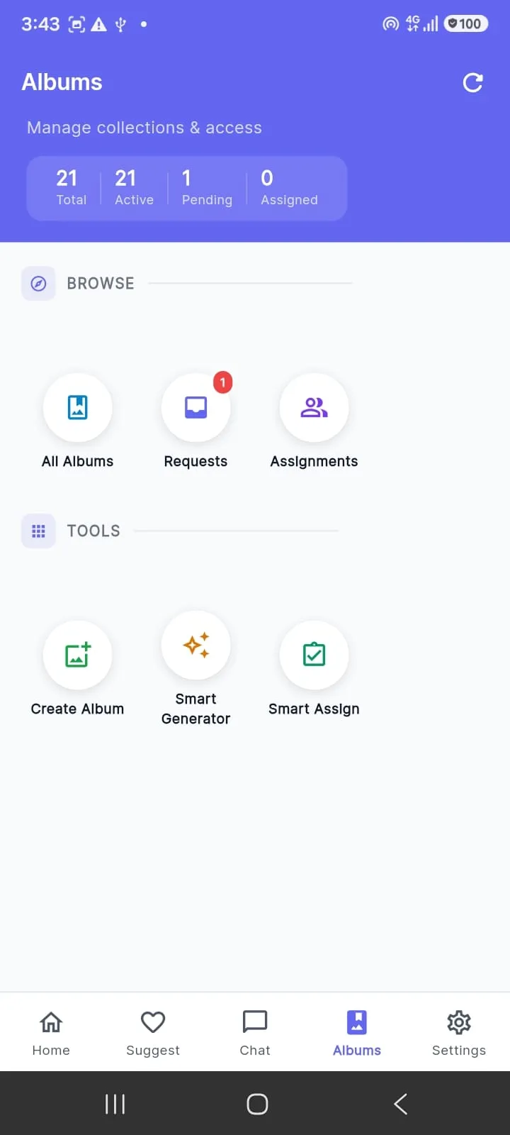 Business app — Albums